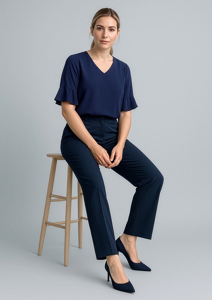 Cool Stretch Womens Adjustable Waist Pant - Navy