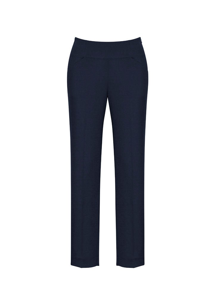 Cool Stretch Womens Bandless Slim Leg Pant - Navy
