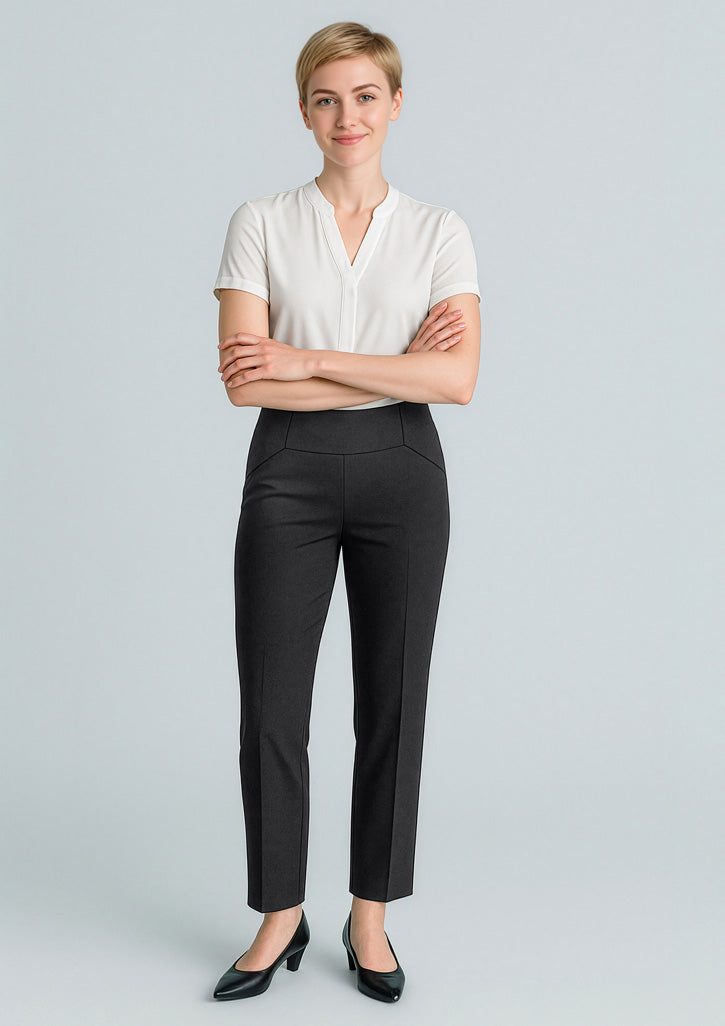 Cool Stretch Womens Bandless Slim Leg Pant - Black