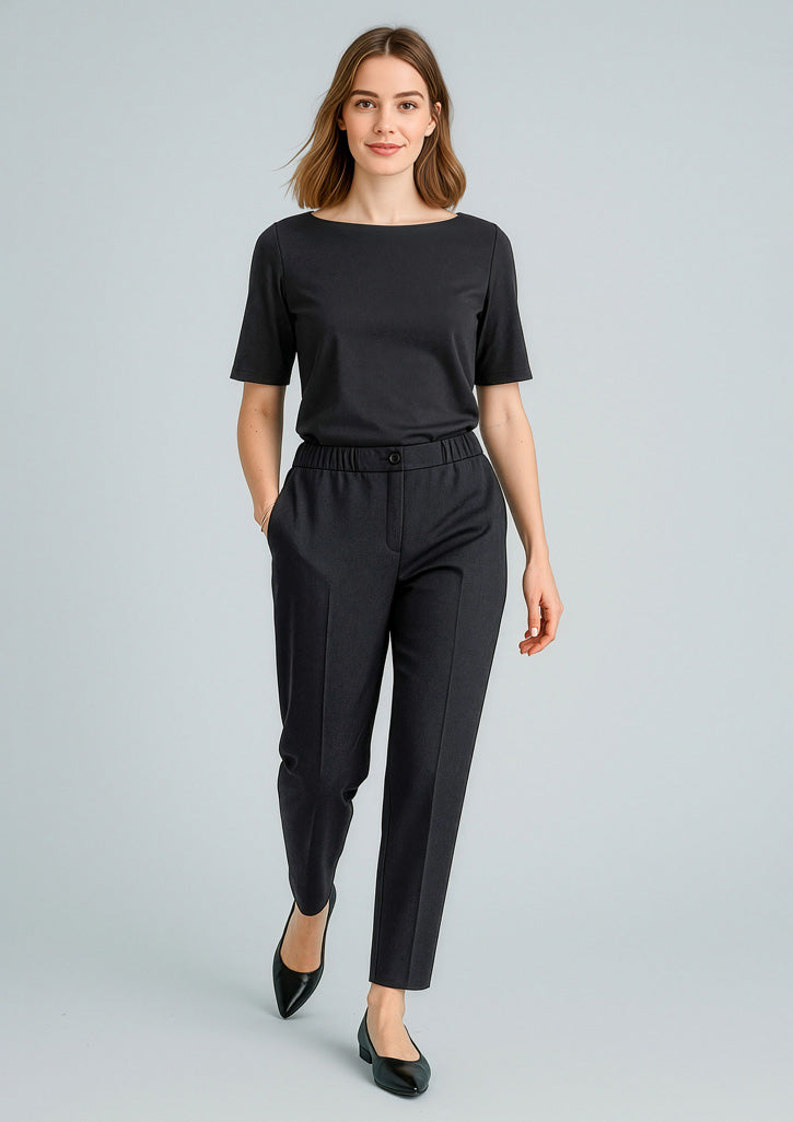 Cool Stretch Womens Ultra Comfort Waist Pant - Black