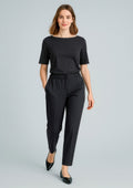Cool Stretch Womens Ultra Comfort Waist Pant - Black