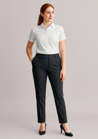 Siena Womens Bandless Elastic Waist Pant - Black