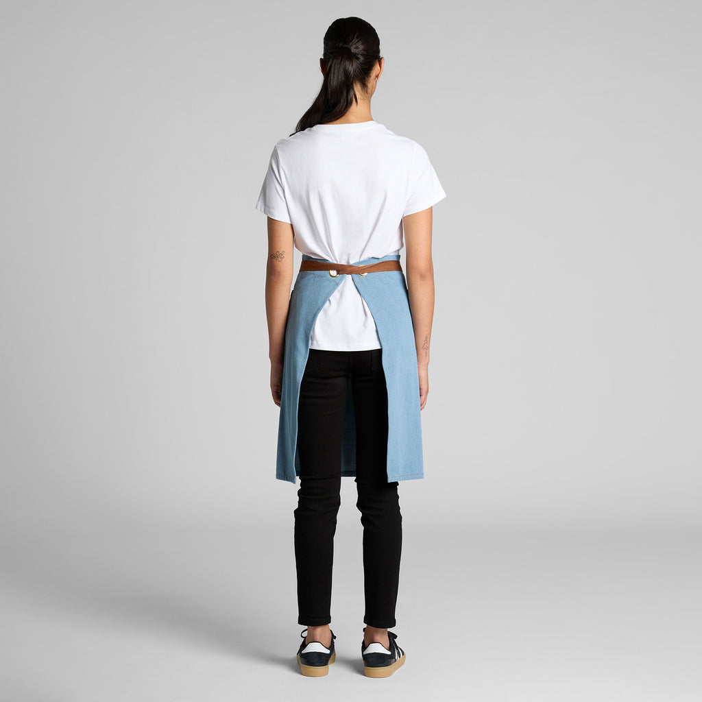 AS Colour Denim Half Apron 1085 back model view
