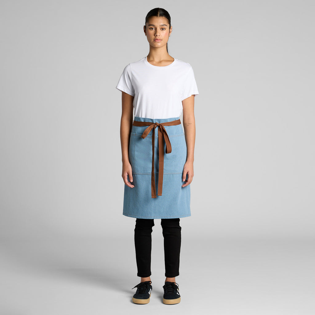 AS Colour Denim Half Apron 1085 model image