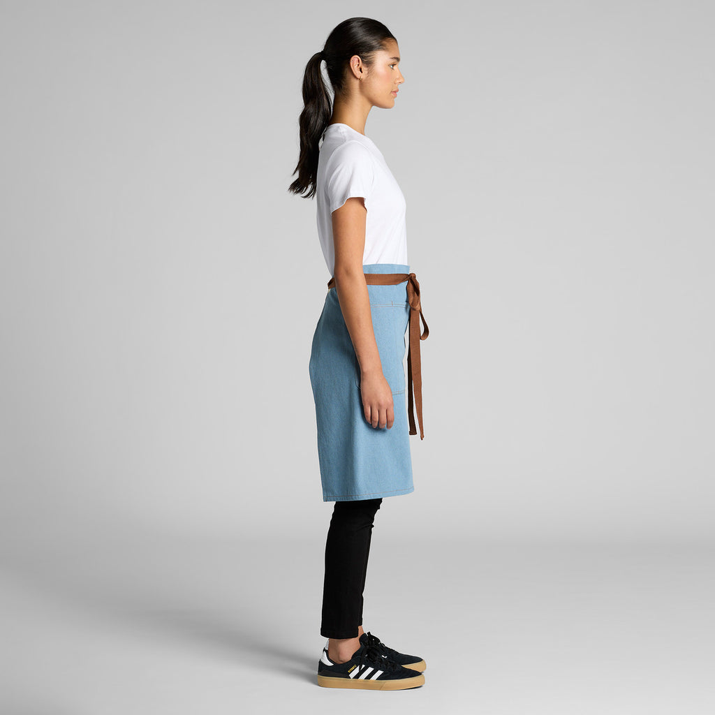 AS Colour Denim Half Apron 1085 side model view