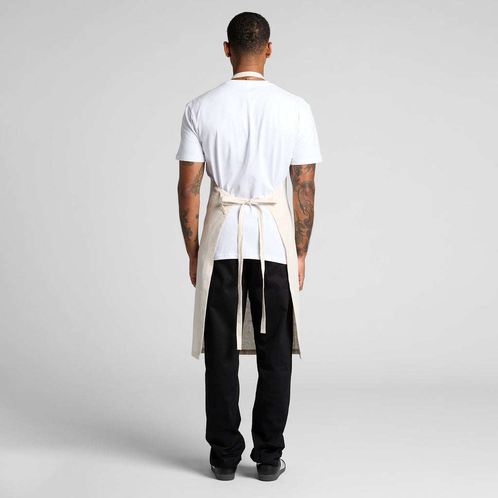 AS Colour Linen Apron 1086 back model view