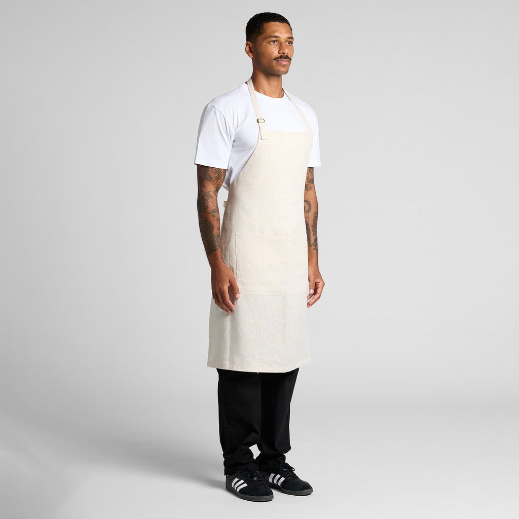 AS Colour Linen Apron 1086 model turn view