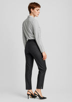 Comfort Wool Stretch Womens Slim Leg Pant - Black
