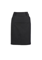 Cool Stretch Womens Multi-Pleat Skirt - Charcoal back