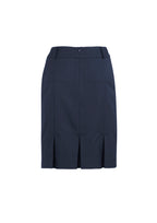 Cool Stretch Womens Multi-Pleat Skirt - Navy back