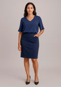 Siena Womens Bandless Pencil Skirt - Marine