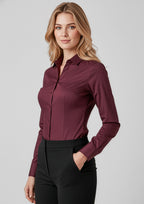 Hudson Womens Long Sleeve Shirt - Wine