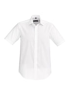 Hudson Mens Short Sleeve Shirt - White
