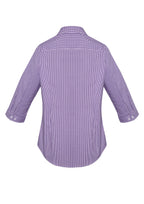 Newport Womens 3/4 Sleeve Shirt - Purple Reign back