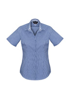 Newport Womens Short Sleeve Shirt - French Navy back