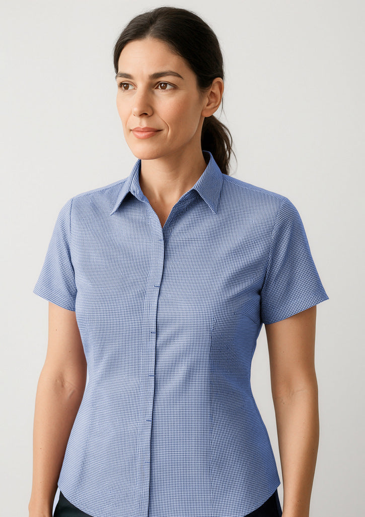 Newport Womens Short Sleeve Shirt - French Navy
