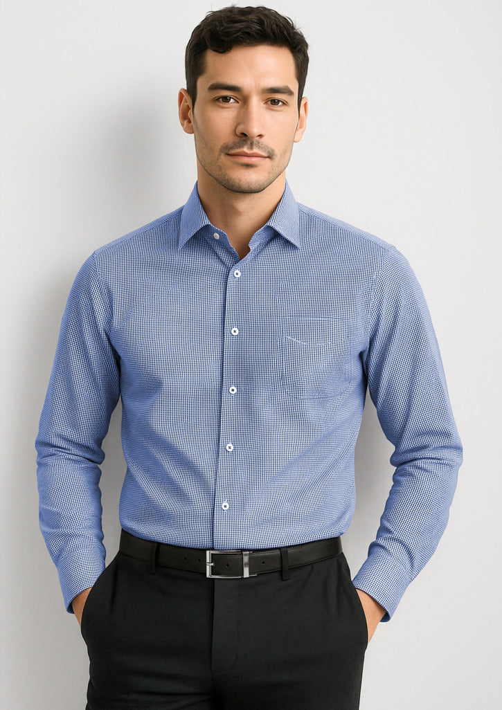 Newport Mens Long Sleeve Shirt - French Navy