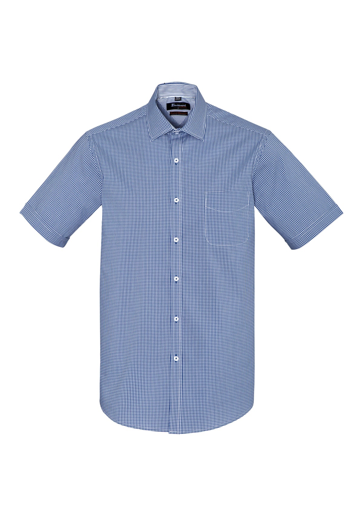 Newport Mens Short Sleeve Shirt - French Navy back