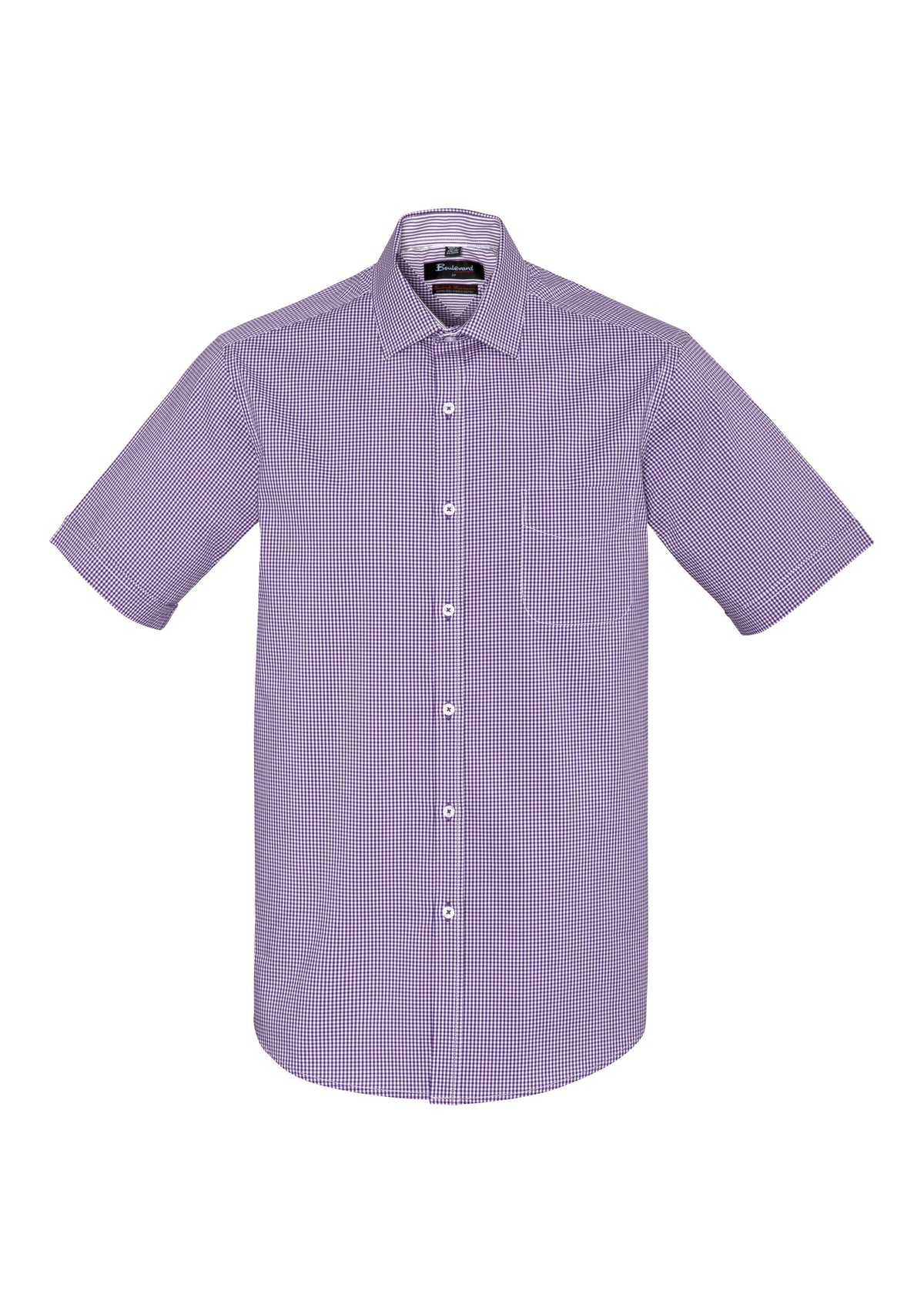 Newport Mens Short Sleeve Shirt - Purple Reign