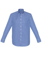 Springfield Mens Long Sleeve Shirt - French Navy back