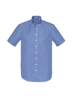 Springfield Mens Short Sleeve Shirt - French Navy back