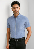 Springfield Mens Short Sleeve Shirt - French Navy