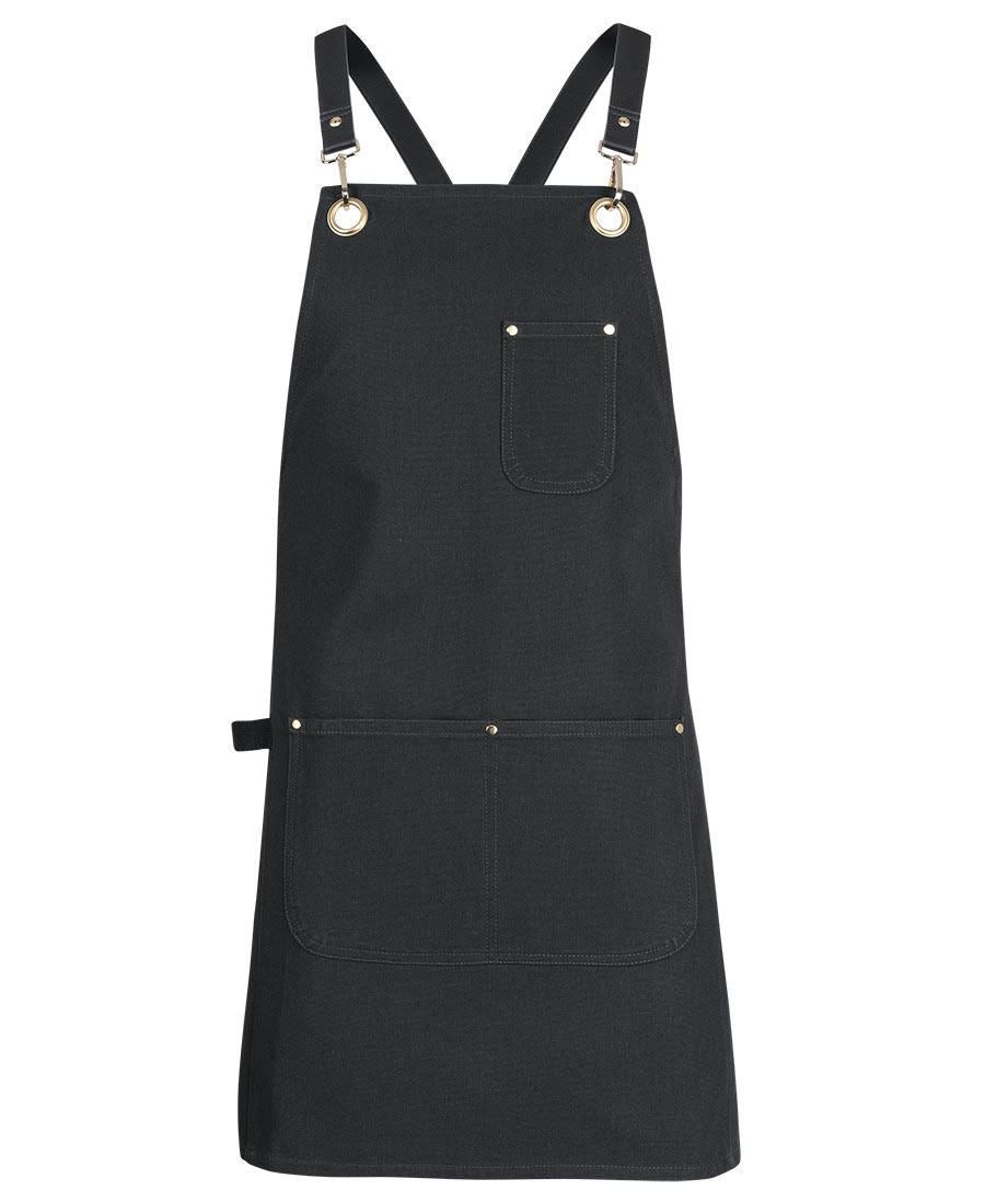 JB's 65x75 Brass Eyelet Crossback Apron with PU Strap
