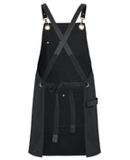 JB's 65x75 Brass Eyelet Crossback Apron with PU Strap