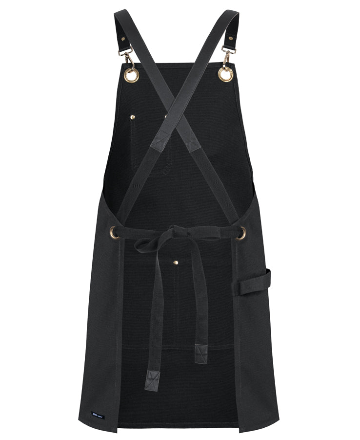 JB's 65x75 Brass Eyelet Crossback Apron with PU Strap