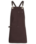 JB's 65x75 Brass Eyelet Crossback Apron with PU Strap