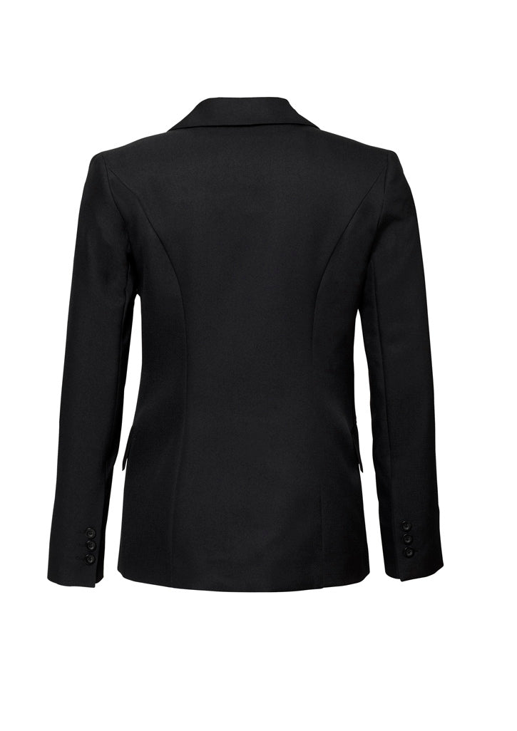 Cool Stretch Womens Longline Jacket - Black back