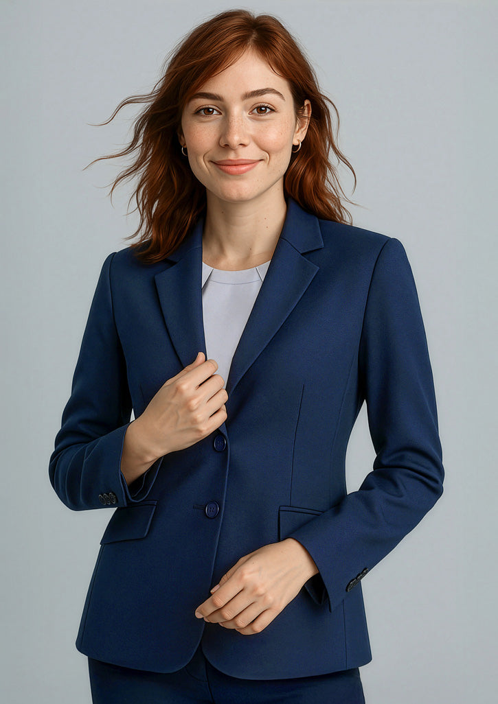 Cool Stretch Womens Longline Jacket - Navy