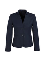 Cool Stretch Womens Short Jacket with Reverse Lapel - Navy