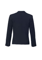 Cool Stretch Womens Short Jacket with Reverse Lapel - Navy back