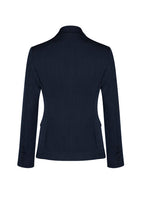 Cool Stretch Womens 2 Button Mid Length Jacket - Navy back