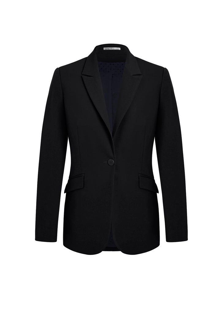 Siena Womens Longline Jacket - Black back