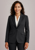 Siena Womens Longline Jacket - Black