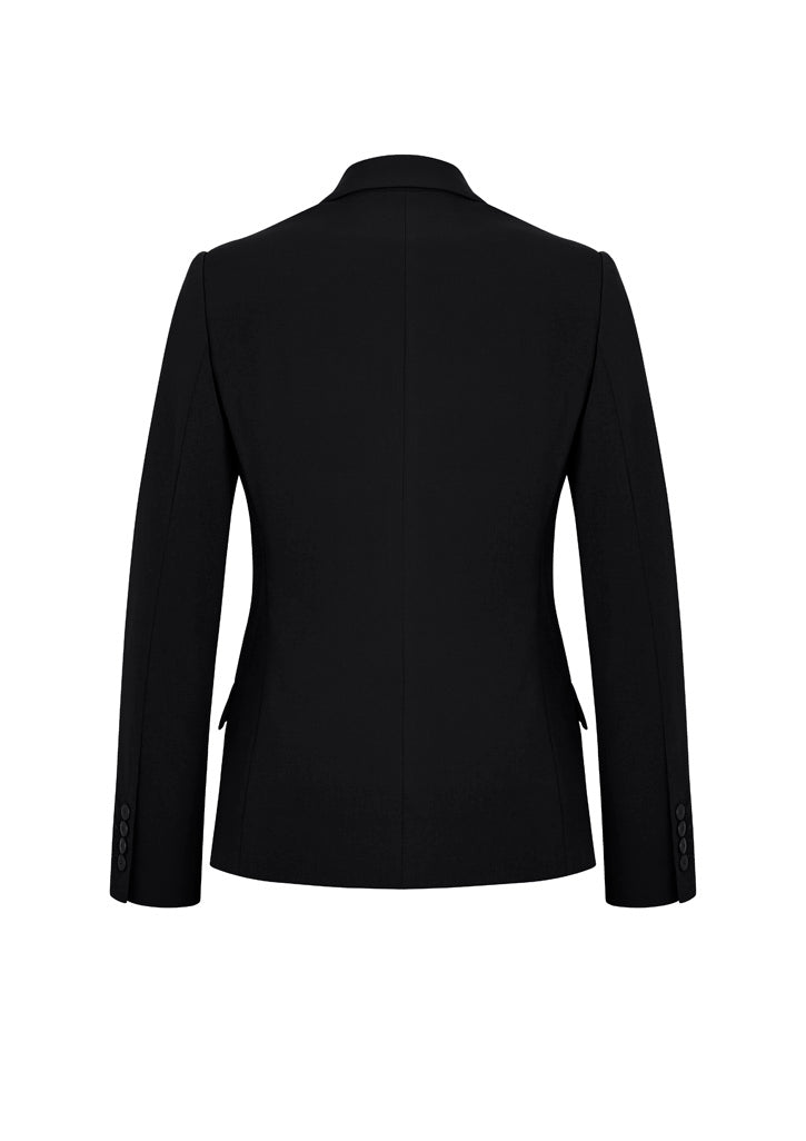 Siena Womens Mid Length Jacket - Black back