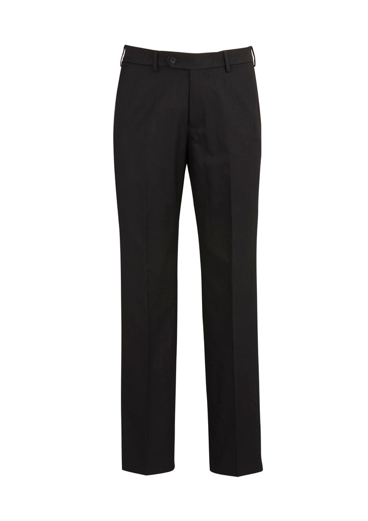 Cool Stretch Mens Flat Front Pant (Stout) - Black