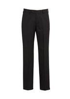 Cool Stretch Mens Flat Front Pant (Stout) - Black