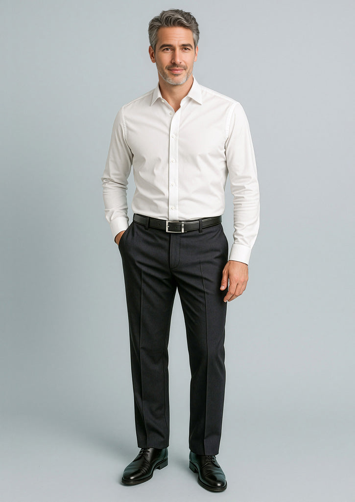 Cool Stretch Mens Adjustable Waist Pant (Stout) - Black