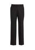 Comfort Wool Stretch Mens Flat Front Pant - Black