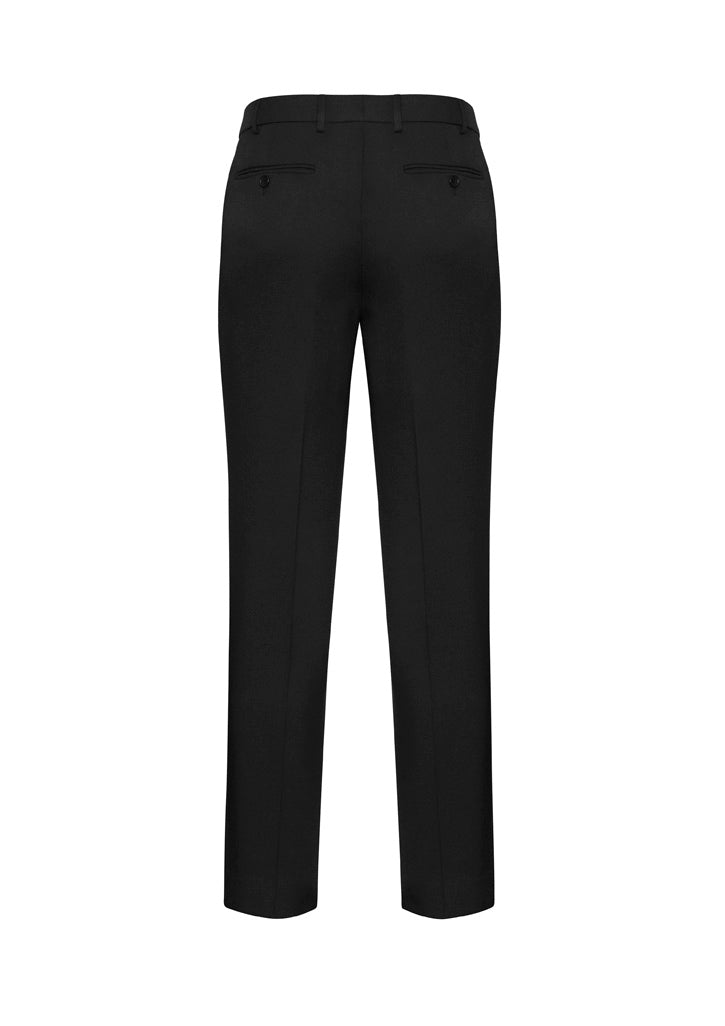 Comfort Wool Stretch Mens Slimline Pant - Black back
