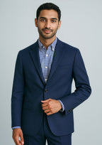 Cool Stretch Mens 2 Button Classic Jacket - Navy