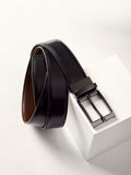 Leather Mens Reversible Belt - Black/Brown