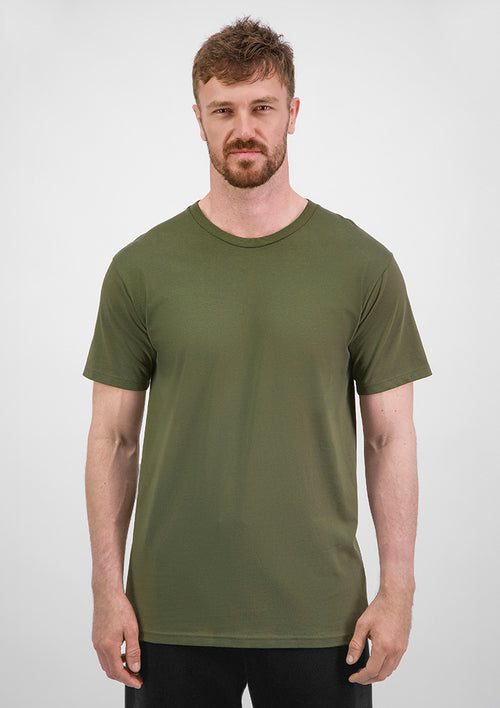 Basis Mens Short Sleeve Tee - Army