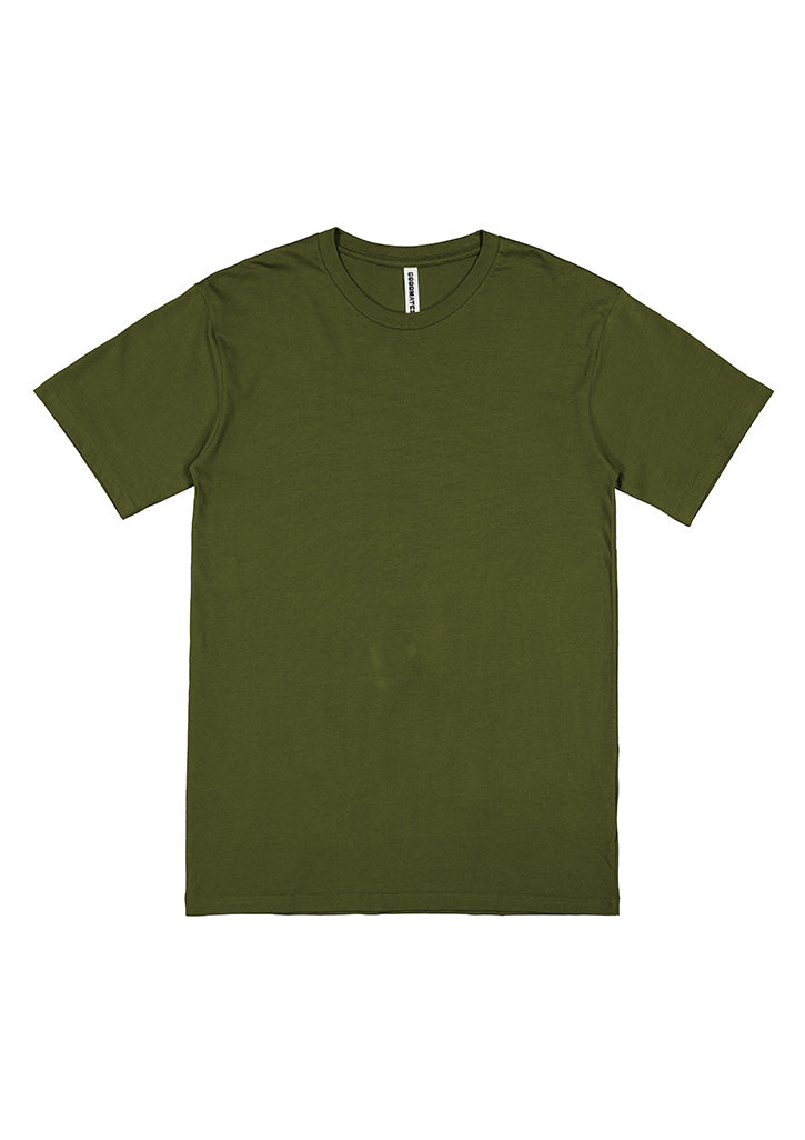 Basis Mens Short Sleeve Tee - Army back