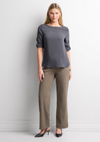 Womens Soft Stretch Pant - CAFEWEAR NZ - Taupe / XXS