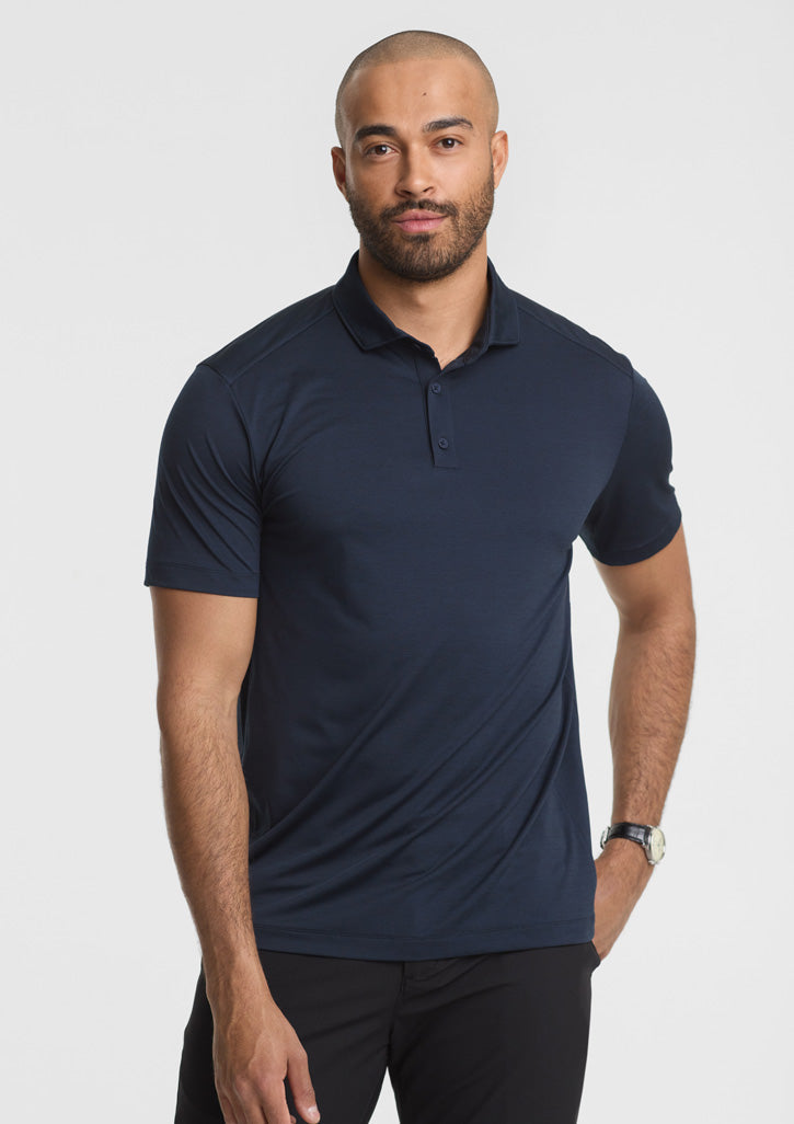 Mens Phoenix Short Sleeve Polo - Navy