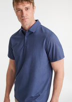 Mens Venture Short Sleeve Polo - Denim Blue